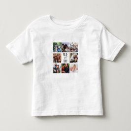 Camiseta De Bebé Plantilla de fotografía personalizada "Somos famil