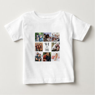 Camiseta De Bebé Plantilla de fotografía personalizada "Somos famil