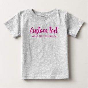Camiseta De Bebé Plantilla de imagen de texto personalizado de cali