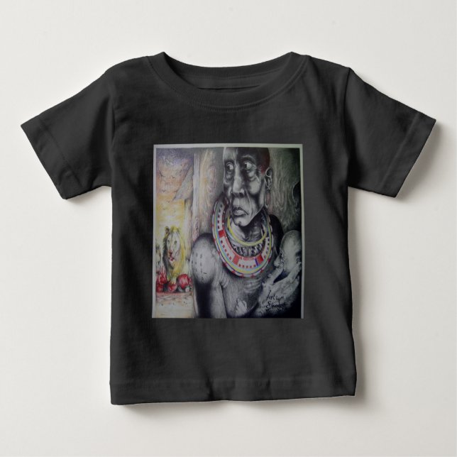 Camiseta De Bebé Plantilla de manga larga de bebé Hakuna Matata (Anverso)