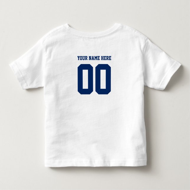 Camiseta De Bebé Plantilla de monograma del equipo deportivo person (Reverso)