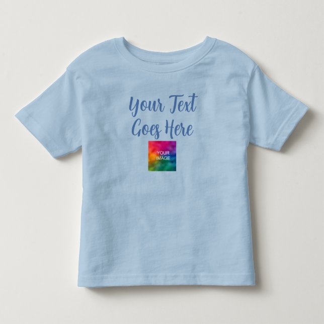 Camiseta De Bebé Plantilla de personalizable Cargar imagen Añadir B (Anverso)