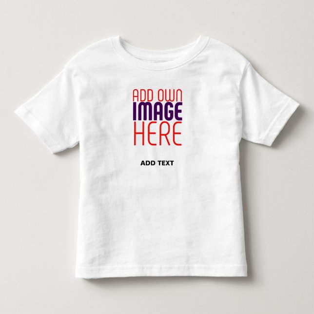 CAMISETA DE BEBÉ PLANTILLA DE TEXTO DE IMAGEN BLANCA SIMPLE EDITABL (Anverso)