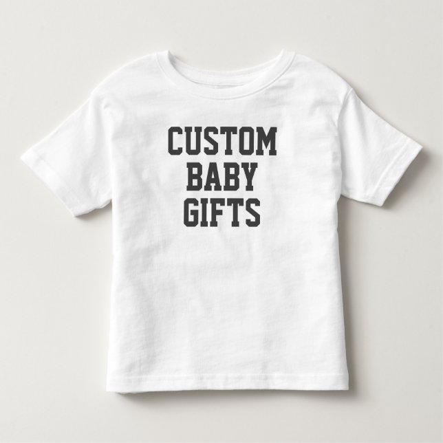 Camiseta De Bebé Plantilla en blanco para niños pequeños Personaliz (Anverso)