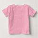 Camiseta De Bebé Plantilla rosa de texto de texto de personalizable (Reverso)