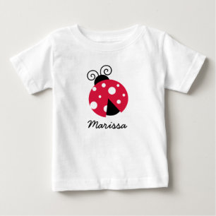 Camiseta De Bebé Plantillas Personalizadas Ladybug