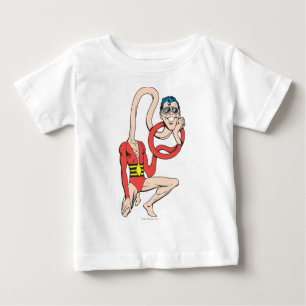 Camiseta De Bebé Plástico Hombre Par de cuello de goma
