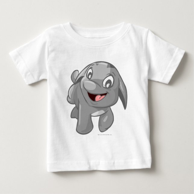 Camiseta De Bebé Plata de Poogle (Anverso)