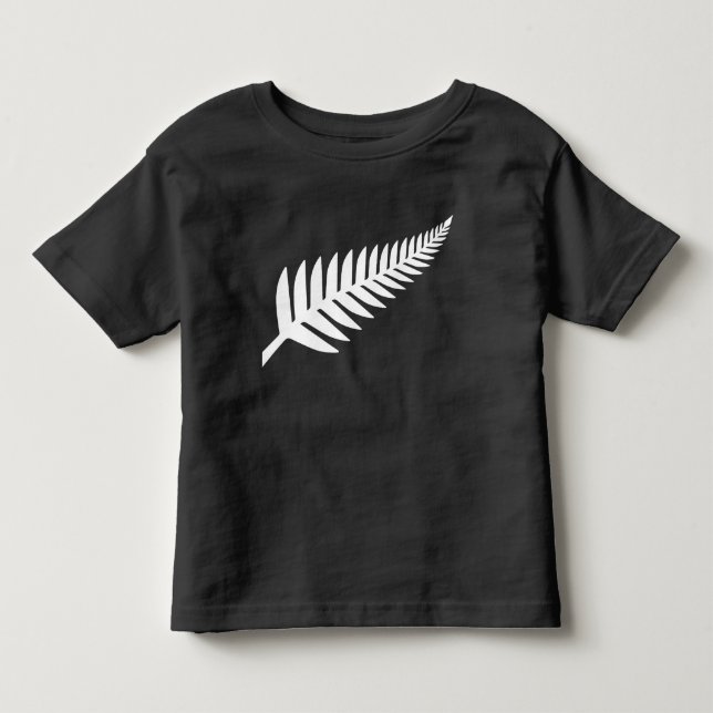 Camiseta De Bebé Plata Fern de Nueva Zelanda (Anverso)