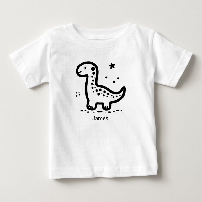 Camiseta De Bebé Plato de cartón (Anverso)