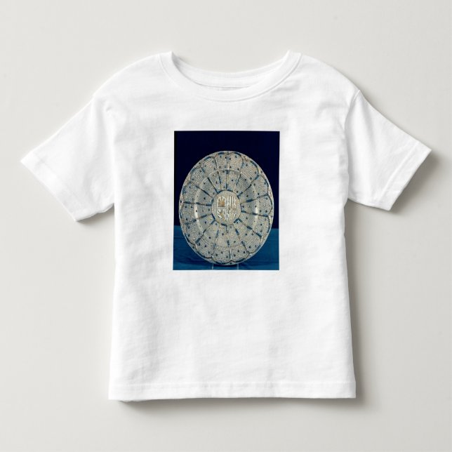 Camiseta De Bebé Plato de Manises, llevando los brazos (Anverso)