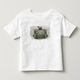 Camiseta De Bebé Plato de mantequilla con una base del vidrio