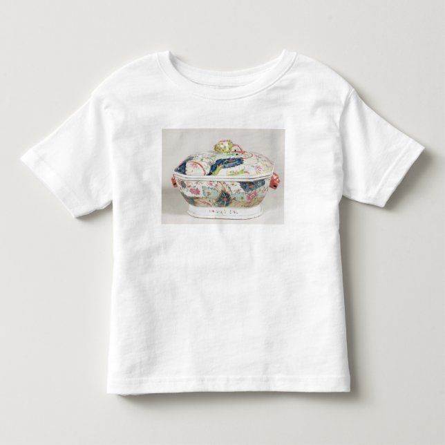 Camiseta De Bebé Plato de porcelana, siglo XVIII (Anverso)