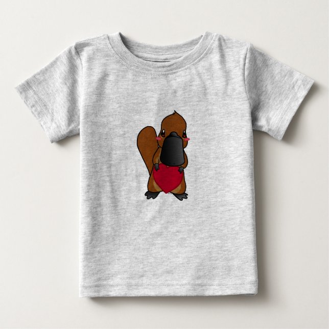 Camiseta De Bebé Platypus lindo (Anverso)