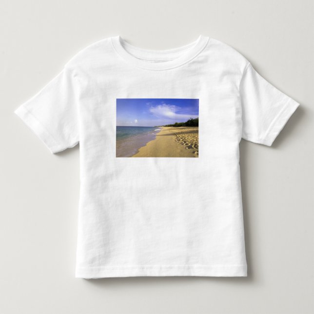 Camiseta De Bebé playa Baie Longue Long Bay, St. Martin, (Anverso)