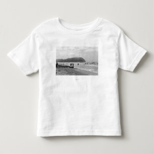 Camiseta De Bebé Playa, bañistas de Oregon y cabeza de Tillimook