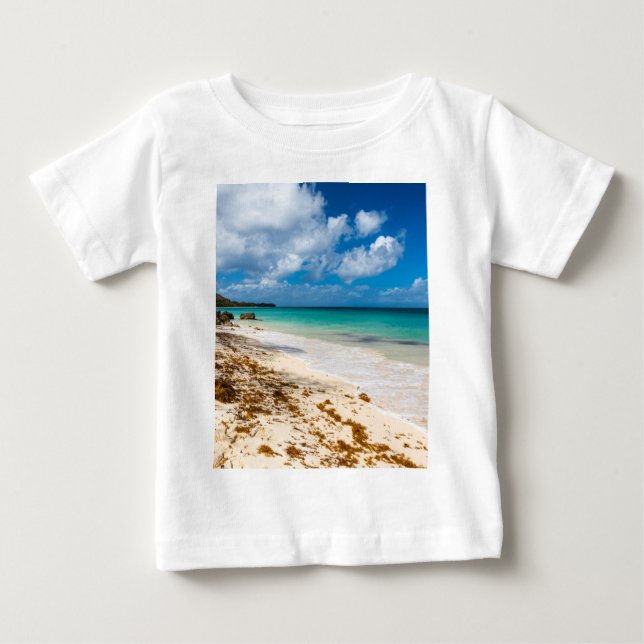 Camiseta De Bebé Playa de Anse Canot en Marie-Galante (Anverso)