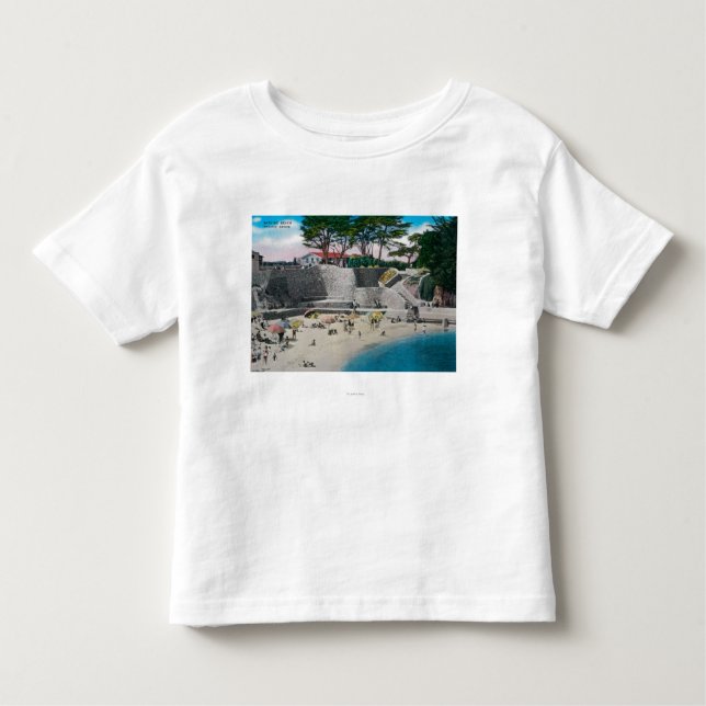 Camiseta De Bebé Playa de baño en la arboleda pacífica (Anverso)