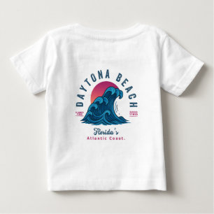 CAMISETA DE BEBÉ PLAYA DE DAYTONA FLORIDA VACACIONES DE OLAS VERANI
