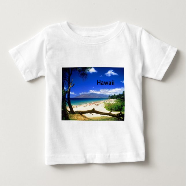 Camiseta De Bebé Playa de Maui Hawaii Kihei (St.K.) (Anverso)