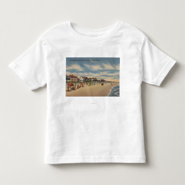 Camiseta De Bebé Playa de Neptuno, FL - vista de los hogares del (Anverso)