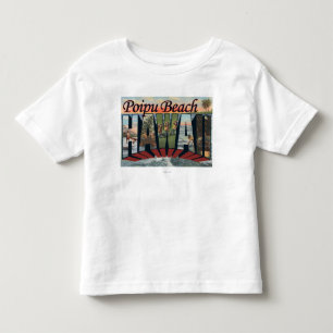 Camiseta De Bebé Playa de Poipu, Hawaii - escenas grandes de la