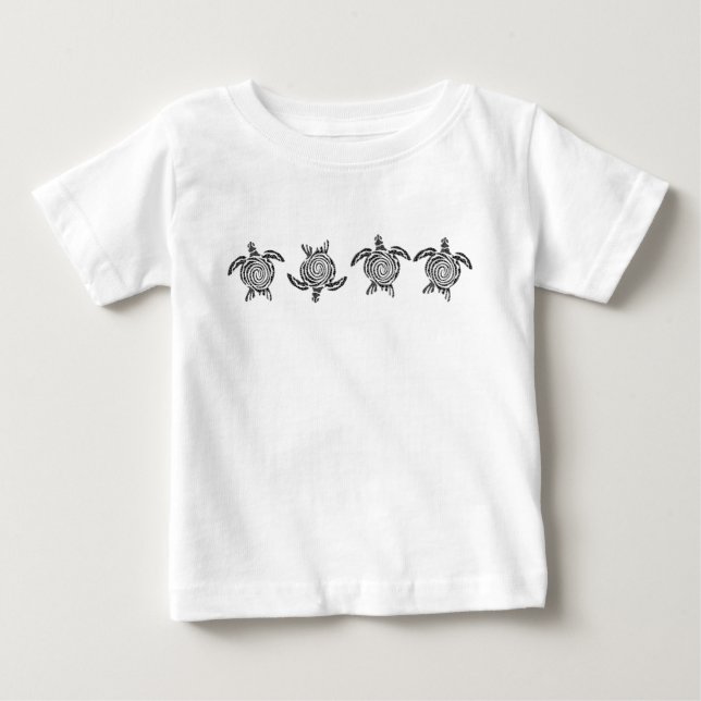 Camiseta De Bebé Playa de Tortugas (Anverso)