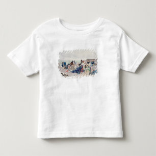 Camiseta De Bebé Playa en Yport, 1878 (aceite en lona)