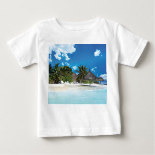 Camiseta De Bebé Playa Exótica