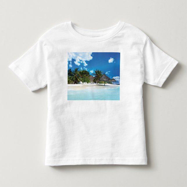 Camiseta De Bebé Playa exótica (Anverso)