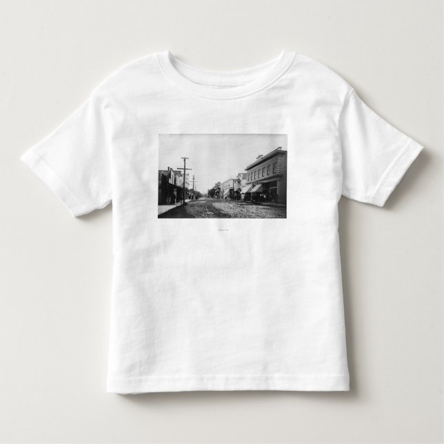 Camiseta De Bebé Playa, fotografía de la opinión de calle principal (Anverso)