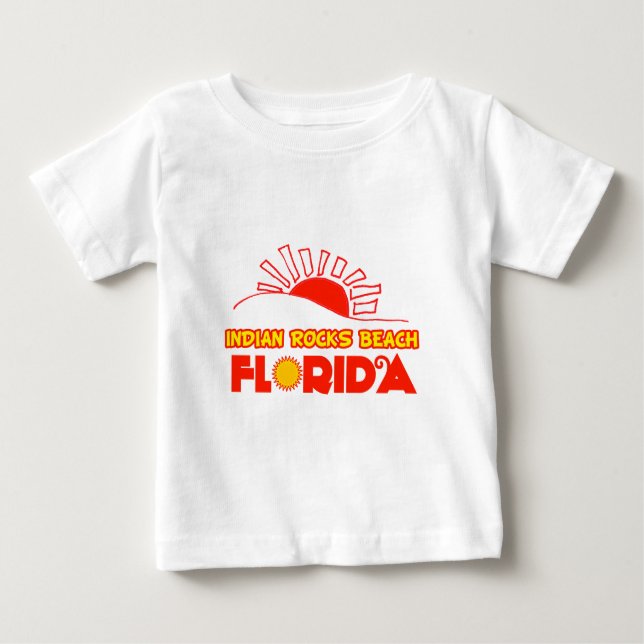Camiseta De Bebé Playa india de las rocas, la Florida (Anverso)