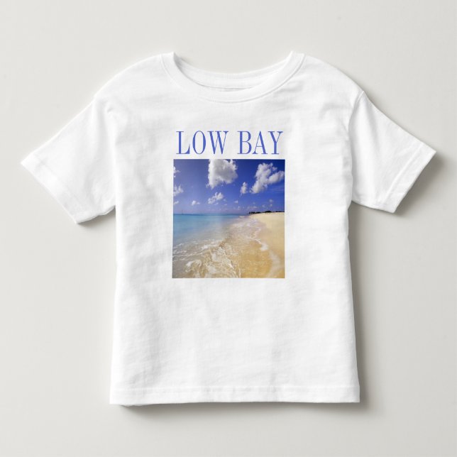 Camiseta De Bebé Playa Low Bay, Barbuda, Antigua (Anverso)