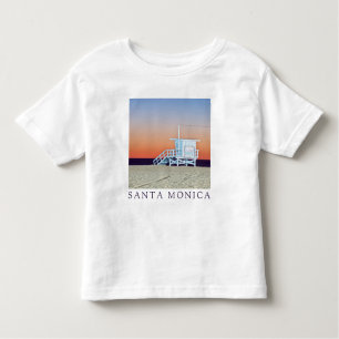 Camiseta De Bebé Playa Santa Mónica   Los Ángeles, California