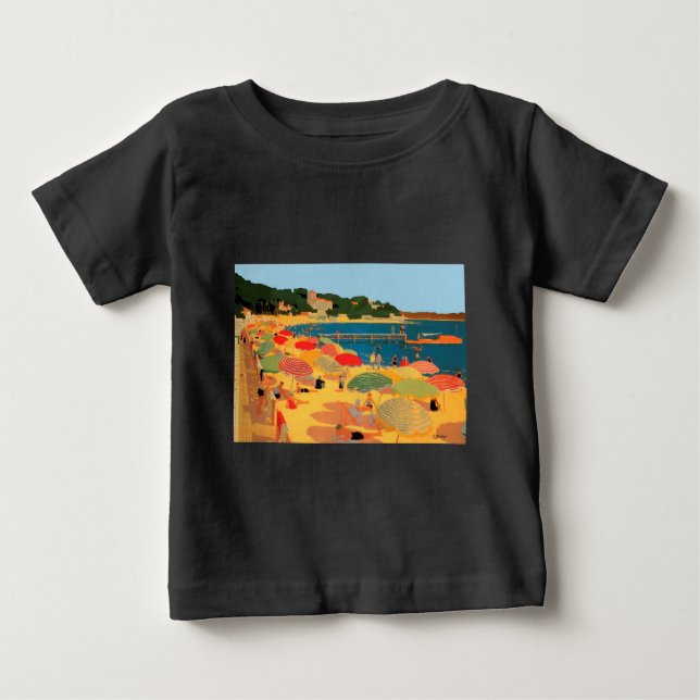 Camiseta De Bebé Playa virgen de Riviera Francesa (Anverso)