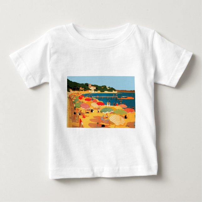 Camiseta De Bebé Playa virgen de Riviera Francesa (Anverso)