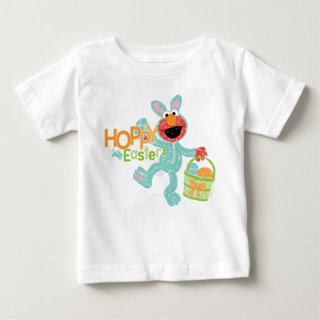 Camiseta De Bebé Plaza Sésamo - Elmo | Semana Santa (Anverso)