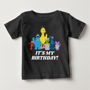 Camiseta De Bebé Plaza Sésamo   Es mi cumpleaños
