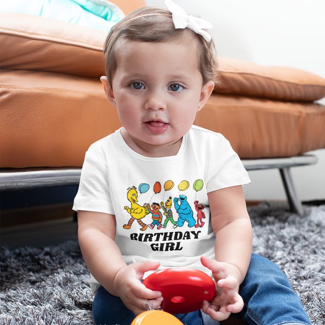 Camiseta De Bebé Plaza Sésamo | Globos Fiestas (Baby wearing shirt)