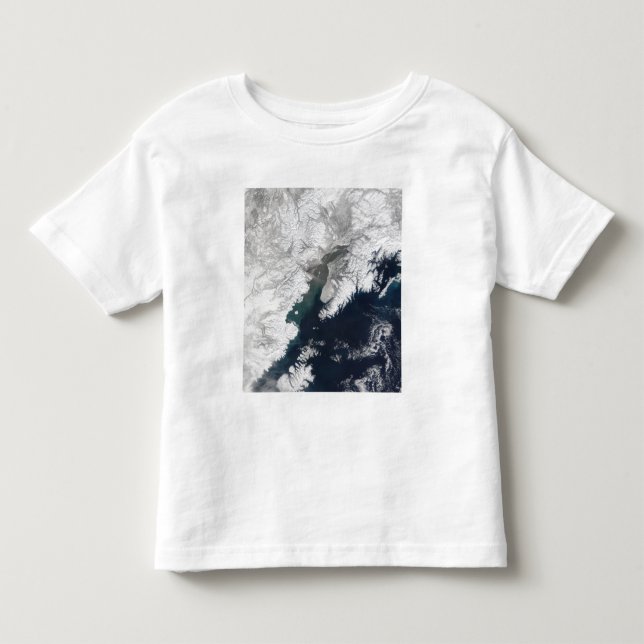 Camiseta De Bebé Pluma de ceniza del Monte Reduda, Alaska (Anverso)