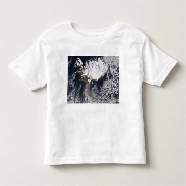 Camiseta De Bebé Pluma de ceniza del volcán Eyjafjallajokull, Islan (Anverso)