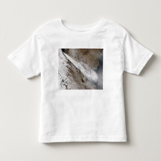Camiseta De Bebé Pluma de la erupción del volcán Chaiten, Chile (Anverso)