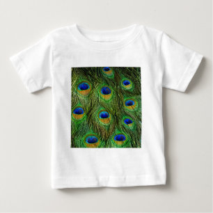 Camiseta De Bebé Plumas Hermosas de Pavo Real