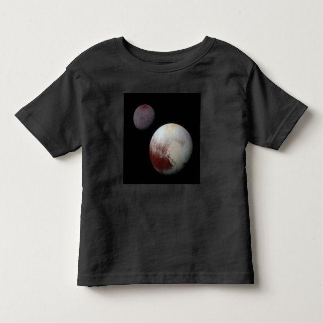 Camiseta De Bebé Pluto y Barón 9 o Sistema Solar de Planeta Enano (Anverso)
