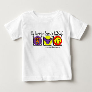 Camiseta De Bebé PNP Kids My Favorite Breed is Rescue