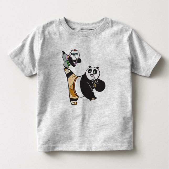Camiseta De Bebé Po Ping y Bao Kacking (Anverso)