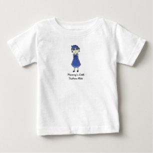 Camiseta De Bebé Poca placa de la moda de la mamá