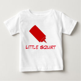 Camiseta De Bebé Poco arroja a chorros
