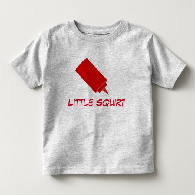 Camiseta De Bebé Poco arroja a chorros (Anverso)
