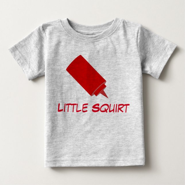 Camiseta De Bebé Poco arroja a chorros (Anverso)